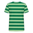 thumbnail image 2 of IROINNID Men's Striped Short Sleeve Crewneck T Shirt Casual Color Block Tee Lightweight Breathable Summer Sportswear Gym Workout Activewear Top, 2 of 2