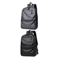 thumbnail image 1 of Mochila impermeable de 2 piezas, portátil con correas de hombro ajustables Mochila grande para hombre Mochila informal para acampar Trabajo Compras negro gris Baoblaze none, 1 of 8
