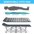 thumbnail image 7 of NAIZEA Camping Cot, Portable Folding Cots for Adults, Heavy Duty Outdoor Sleeping Cot Bed with Carry Bag &mattress, 7 of 7