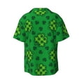 thumbnail image 2 of Gaeub St Patrick's Day5 Men's Lapel Short Sleeve Shirt, Relaxed Fit Shirt, Soft and Breathable for Outdoors Party Travel - 4X-Large, 2 of 7