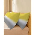 thumbnail image 4 of Yellow and Gray Gradient Ombre Color Texture Body Throw Pillow Cover Case, Couch Sofa Bed Pillowcase, Soft Decorative Pillow Protector, 20x54Inch Long Reversible Pillow Shams with Zipper, 4 of 6