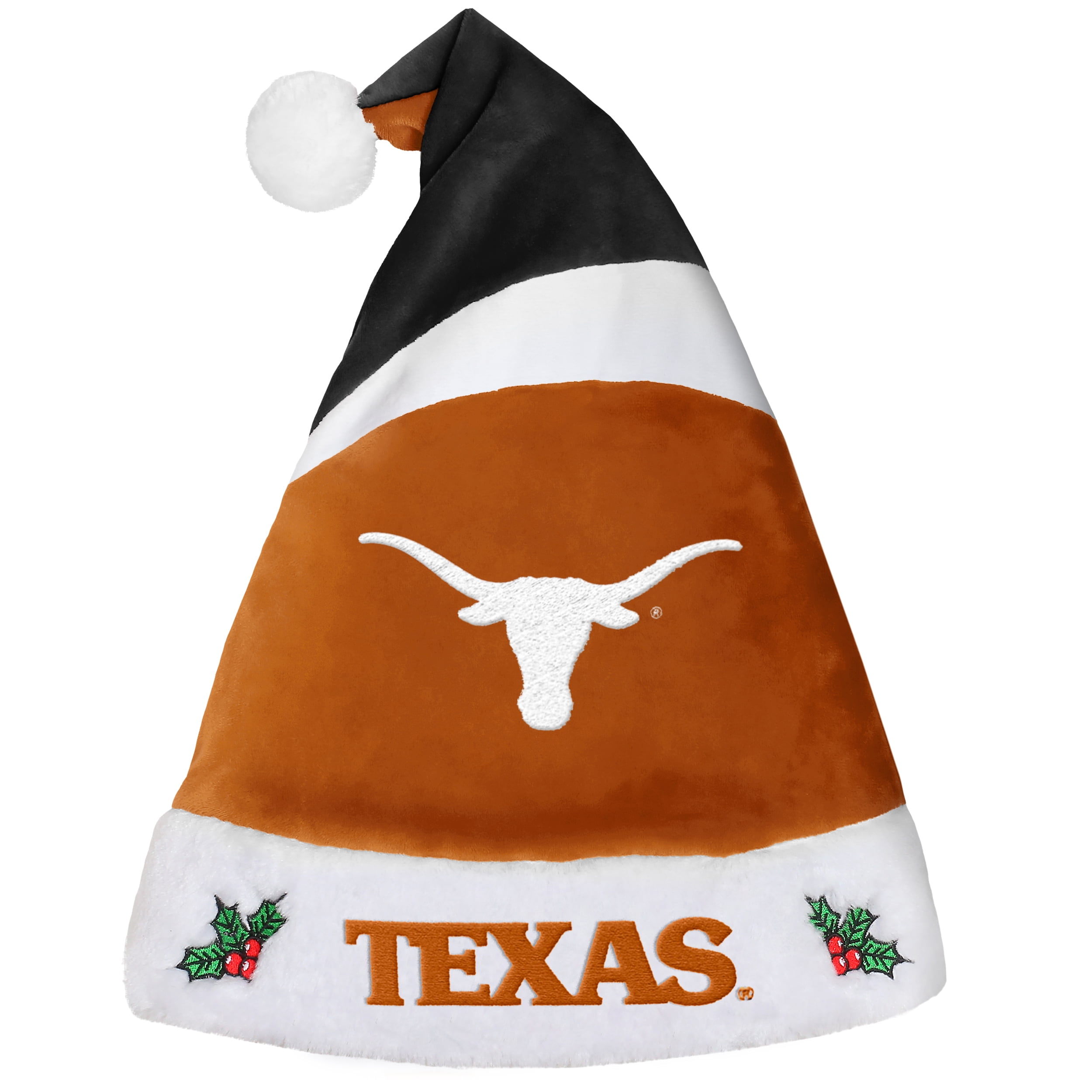 Texas Longhorns Official NCAA Holiday Christmas Santa Hat by Forever