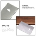 thumbnail image 3 of Ruiboury Stainless Steel Cake Scraper Cream Icing Smoothers Teeth Edge Cakes Decorating Sugar Craft Baking Accessory Household Tools 15*9.8cm Type 1, 3 of 9
