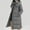 Gray, variant on BLTIBY Women's Long Puffer Jacket Hooded Winter Zip Up Casual Thickened Down Solid Color Coat Trendy Warm Outerwear with Pockets over the Knee Brown 3XL