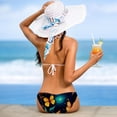 thumbnail image 5 of Starry Sky Sunflower Butterfly Detachable Sponge Adjustable Strap Bikini Set Swimsuit 2-Pack - Beach Pool Swimwear, 5 of 6