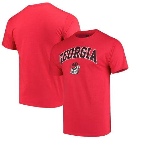 Bulldogs Mens Leather - Men's Russell Red Georgia Bulldogs Crew Core Print T-Shirt