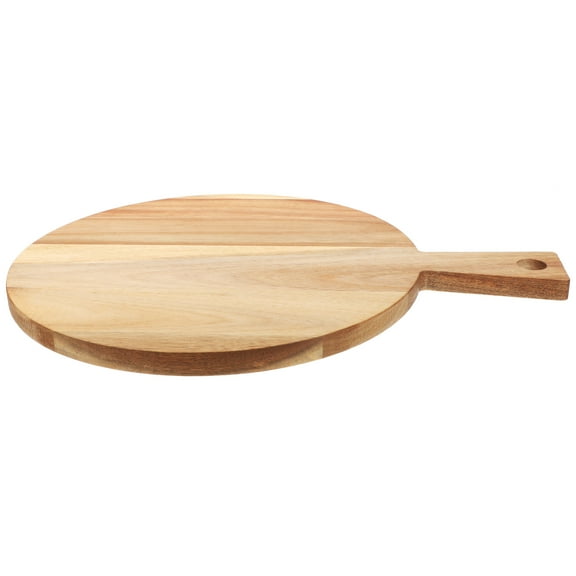 Phenofice 1Set Acacia Wood Chopping Board for Cooking Enthusiasts and Families Round Handle Design Home Use