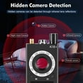 thumbnail image 3 of K18 Professional Hidden Camera Detector with Sound & Vibration Alarm, Portable Anti-Spy Gear, GPS Trackers, Find Hidden Cameras, Privacy Protection, Black, 3 of 6