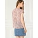 thumbnail image 5 of blusa de gasa con mangas casquillo ligera con volantes para mujer Rosa XL, 5 of 6