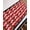 Red, variant on Red Striped Stair Treads for Wooden Steps Indoor Runner Rug Carpet, Modern Gradient Geometric Ripple Stripes 4 Pieces Peel and Stick Staircase Step Treads Covers Washable Throw Door Mats, 30"x8"