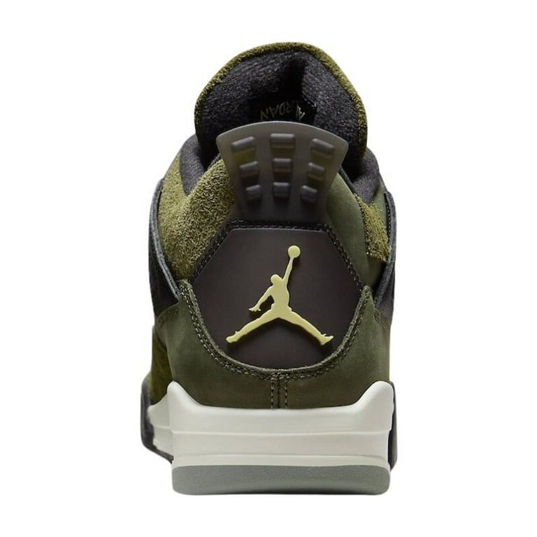 Air Jordan Men's 4 Retro SE Craft 'Medium Olive Canvas' Sneakers