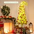 thumbnail image 2 of Costway 7 FT Whimsical Christmas Tree with Bendable Top, 366 Branch Tips, 160 LED Lights, 2 of 10