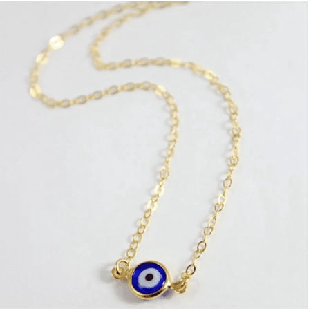 Evil Eye Necklace Blue Evil Eye Blue Eye Necklace • Gift for Her •