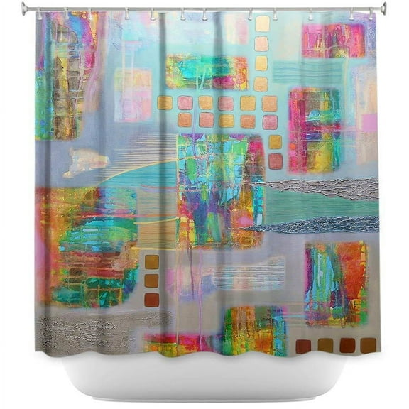 Shower Curtains - DiaNoche Designs - Bleedthrough II