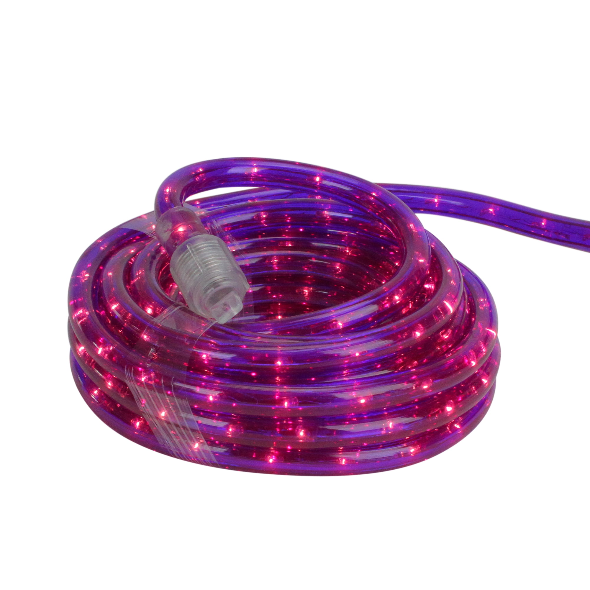 18' Purple Indoor/Outdoor Christmas Rope Lights - 1" Bulb Spacing