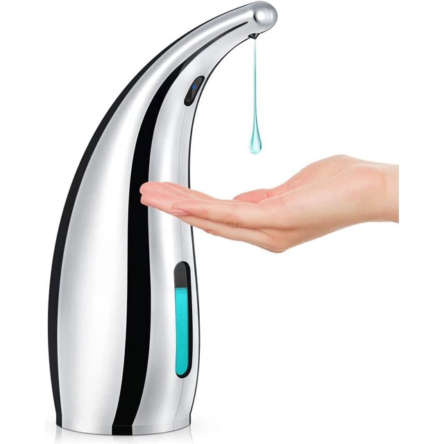 Dispensador automático de jabón de 10.1 fl oz, dispensador de jabón sin contacto, dispensador de jabón líquido automático impermeable IP65, dispensador de jabón manos libres para cocina, baño, hotel (
