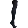 thumbnail image 6 of Yacht&Smith Womens Over the Knee Socks, 3 Pairs Premium Soft, Chic Colorful Patterned (3 Pairs Solid (Black, Navy, Red)), 6 of 10
