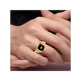 thumbnail image 2 of RYLOS Men's Rings 14K Yellow Gold Designer Onyx Ring With Diamonds and  Black Onyx Rings For Men Size 9, 2 of 6
