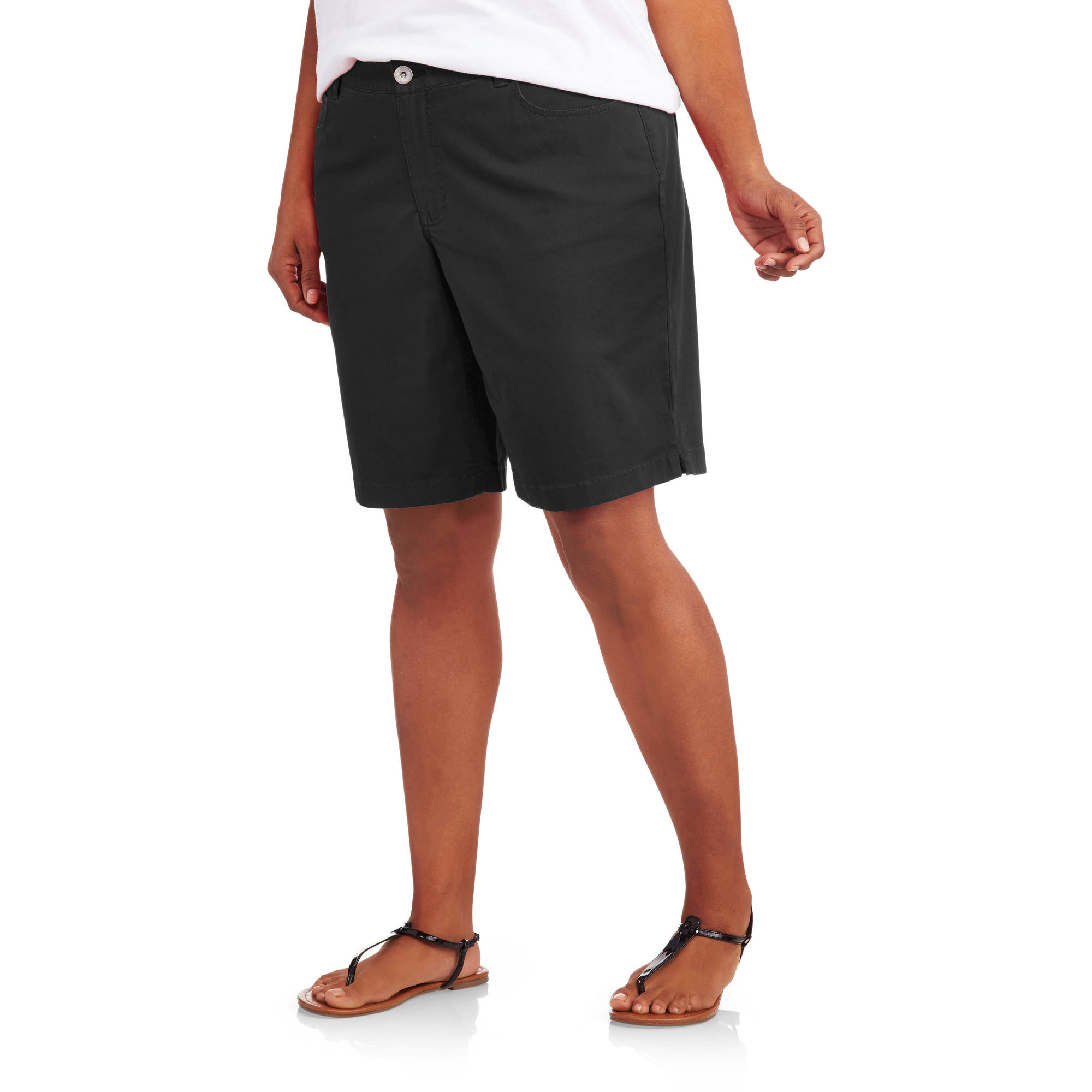 womens plus size 10 bermuda shorts with a comfort waistband bermuda shorts plus size