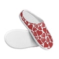 thumbnail image 3 of Lsque Hearts Pattern Womens Comfort Cotton on Scuff With Memory Foam and Anti-skid Sole Slipper-42/43, 3 of 7