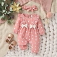 thumbnail image 2 of 0-1 Months Newborn Baby Girls Long Sleeved Bodysuits Outdoor Bodysuit Sleep & Play Bodysuit, 2 of 7