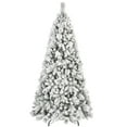 thumbnail image 4 of Makeatree 5 ft Snow Flocked Christmas Tree Unlit Artificial tree with 518 Mixed PVC & Pine Needles Tips, 4 of 9