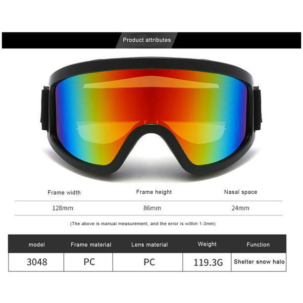 WIFORNT Ski Glasses Anti-fog Dustproof UV Protection Polarized Snow  Sunglasses for Men Women Outdoor Snowboard Motorcycle