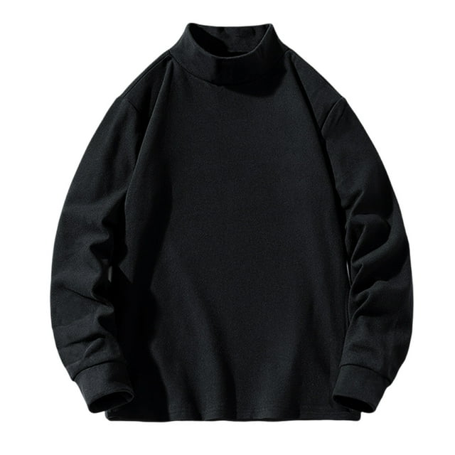 Dagugfen Mens Oversized Shirts Long Sleeve Turtle Neck Loose Fitting Comfy Pullover Tops Fall Clothes