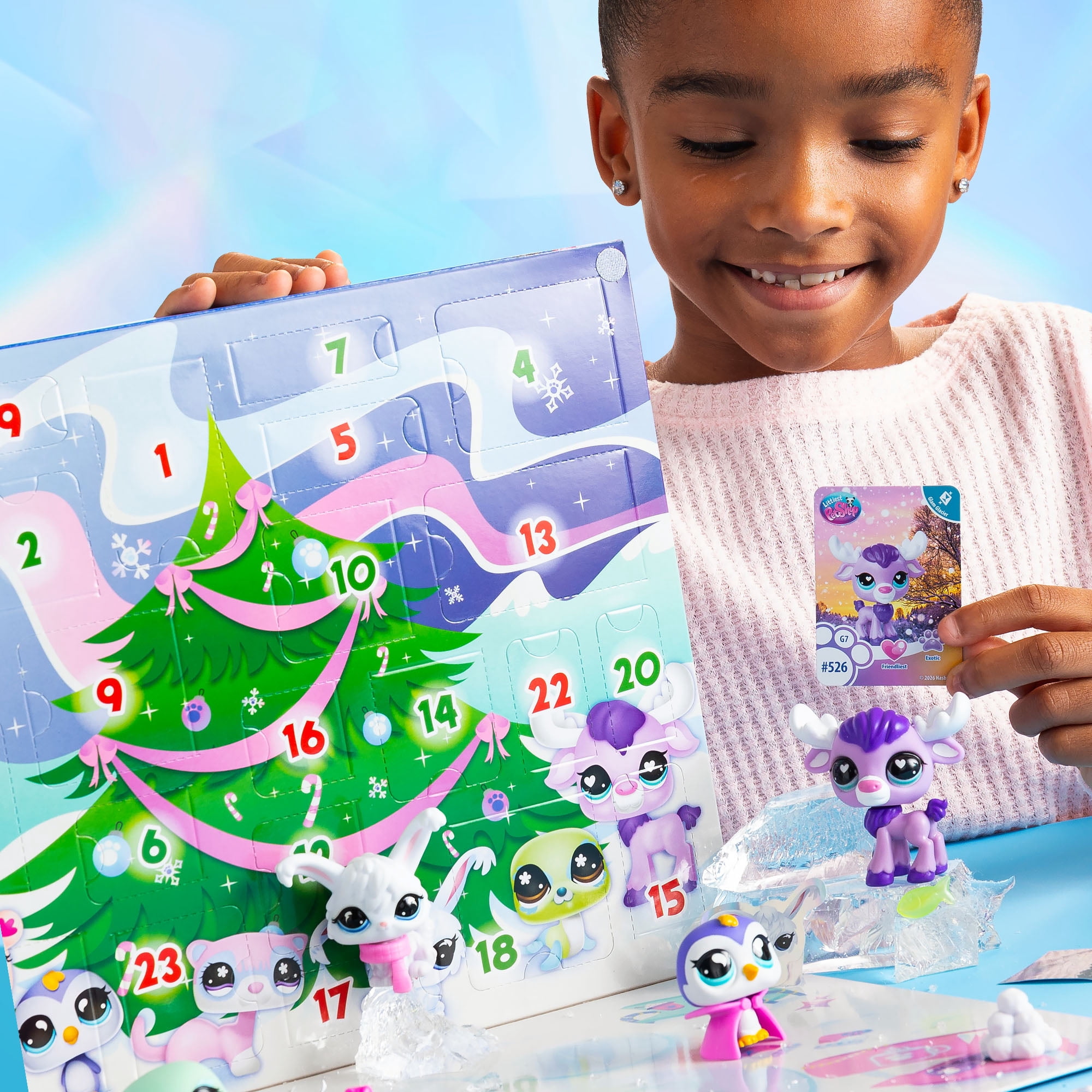 Littlest Pet Shop Glam Glacier Holiday Advent Calendar Countdown to Christmas for Kids