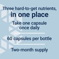 thumbnail image 6 of Life Extension®, Vitamins D and K with Sea-Iodine™, 5000 IU vitamin D, 2100 mcg K1, K2, 1000 mcg iodine, 60 capsules, 6 of 11