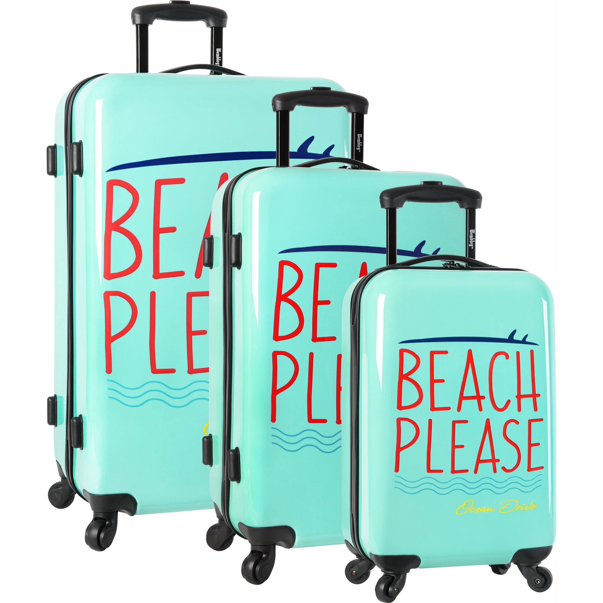 Wembley 3 Piece Hardside Spinner Luggage Set