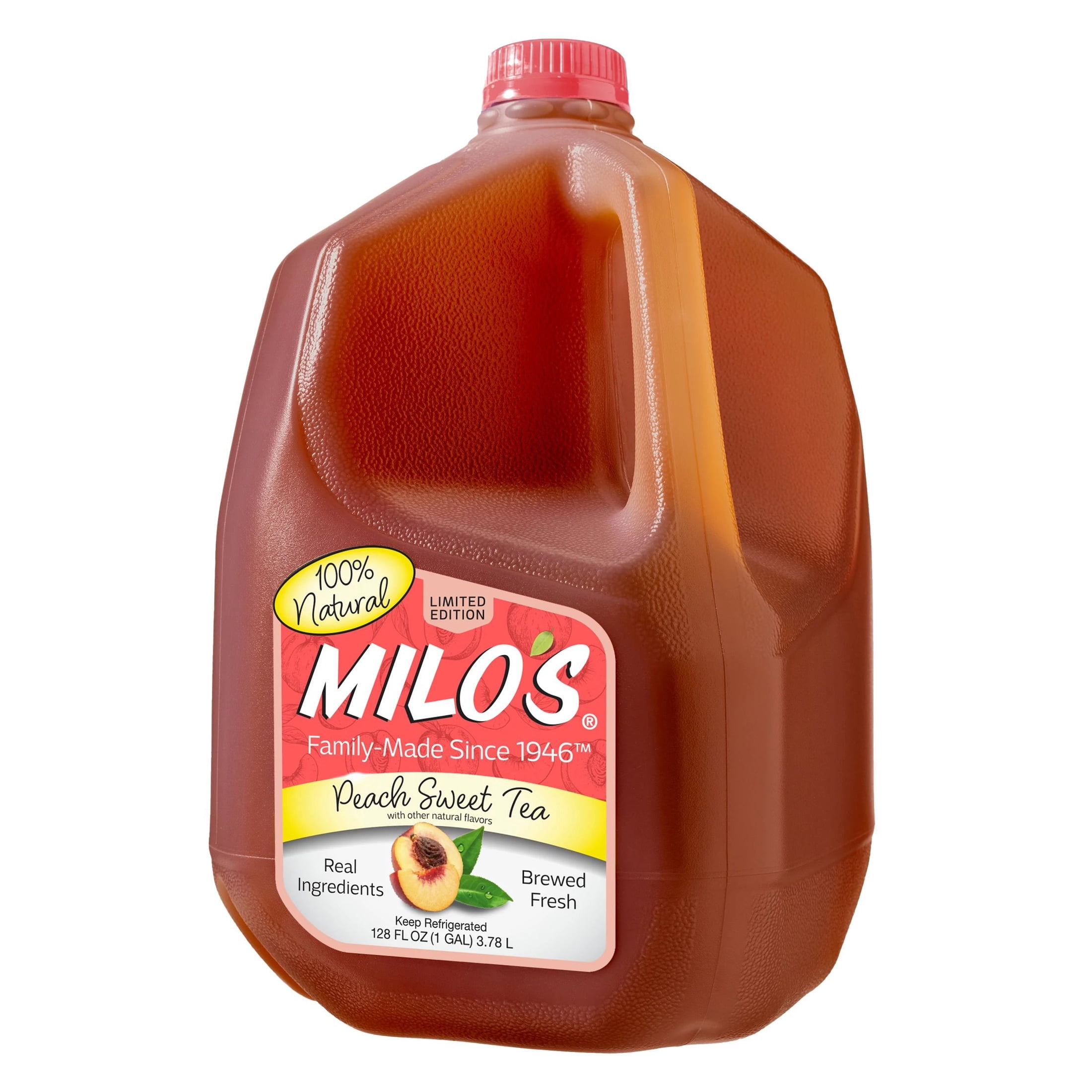 Milo's Peach Sweet Tea, 128 fl oz