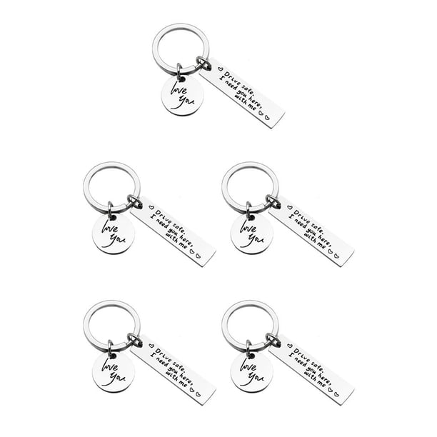 Sidaley Keychain Couple Gifts Art Crafts Hanging Here Me Pendants Key-ring I Design You With Need for Boyfriends Husband Father Supplies No.1 5piezas