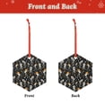 thumbnail image 2 of Naloa Dancing Skeleton Party Acrylic Santa Tree Decorations Christmas Hanging Pendant for Christmas Winter New Year Party Hanging Decorations-Hexagon, 2 of 7