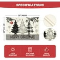 thumbnail image 6 of mubwai Gray Pine Trees Balls Merry Christmas Placemats Set of 4, 12x18 Inch Winter Xmas Table Mats for Party Kitchen Dining Decoration, 6 of 6