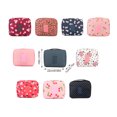thumbnail image 1 of Makeup Bag Waterproof Portable Cosmetic Bags Large Capacity Zipper Boxes Multifunctional Pouch Supplies Accessories Pink Smiley Face, 1 of 8