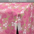 thumbnail image 4 of Strawberries Dog Crate Cover, Floral Berries Pattern Fruity and Spring Time Layout Vintage Garden Art, Easy to Use Pet Kennel Cover Small Dogs Puppies Kittens, 7 Sizes, Pink Multicolor, by Ambesonne, 4 of 6