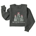thumbnail image 4 of Christmas T-Shirts And Sweatshirts, Women'S Sweatshirts, Long-Sleeved Pullover Sweatshirts, Women'S Long-Sleeved Tops, Fashion Print Design, Comfortable Wear,Dark Gray,XL, 4 of 5