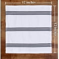 thumbnail image 7 of Sticky Toffee Kitchen Dishcloths Towels 100% Cotton, Set of 8, Gray and White Dish Cloth Towels, 12 in x 12 in, 7 of 7