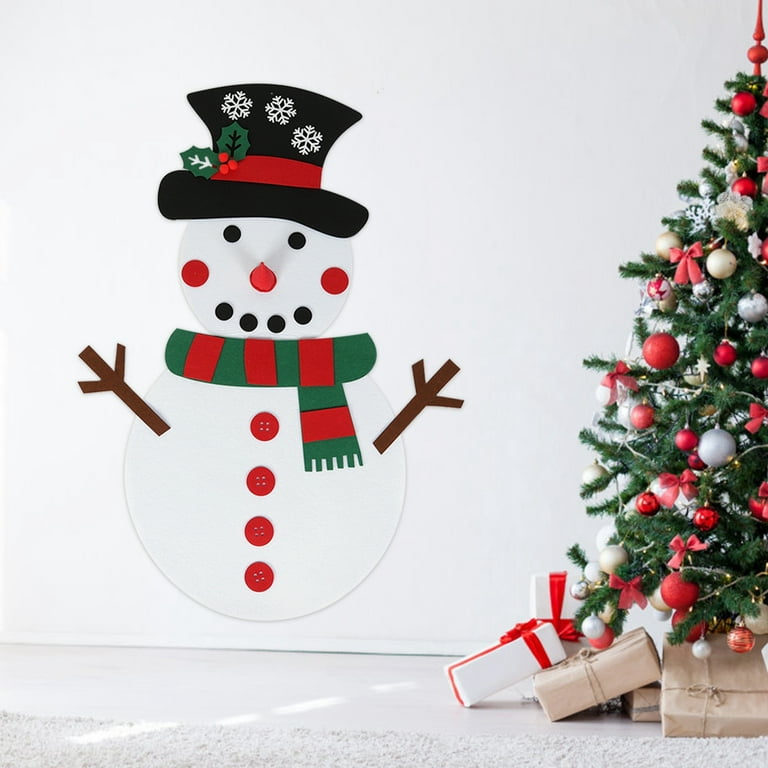  Max Fun DIY Felt Snowman Games Set with58Pcs Crafts Kit Wall  Hanging Xmas Gifts for Christmas Winter Holiday Party Decorations (Snowman)  : Toys & Games