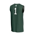 thumbnail image 3 of Unisex GameDay Greats #1 Green Michigan State Spartans Lightweight Collegiate Basketball Fashion Jersey, 3 of 4