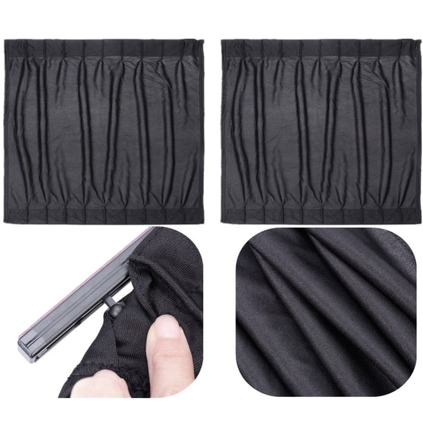 Greenadscape 2Ud Cortinas Laterales Para De Auto Protección Uv Y Privacidad Color Negro