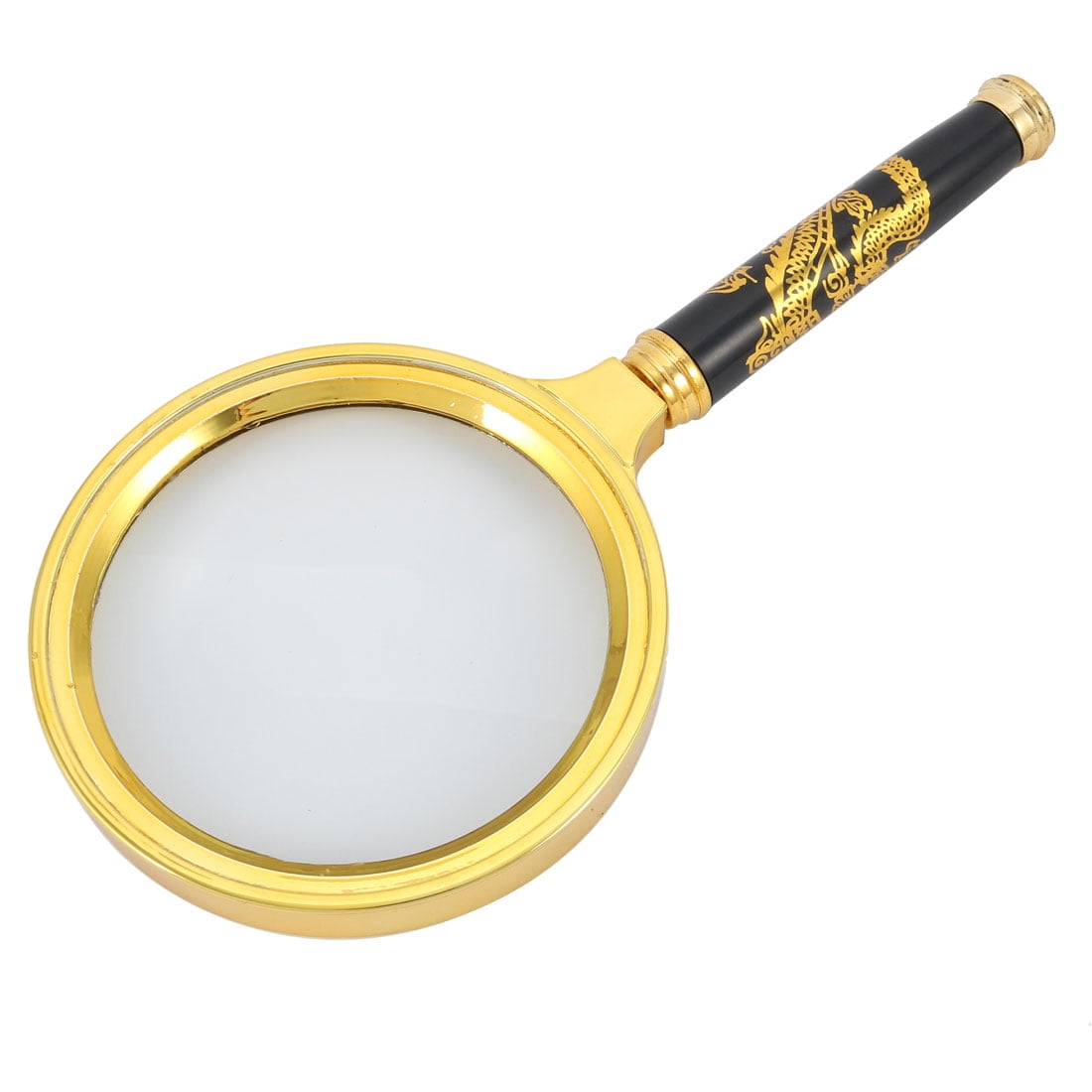 Handheld Magnifying Glass Illuminated Magnifier Loupe 10X Luxurious Gold Tone