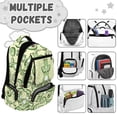 thumbnail image 5 of KUIFORTI Green Frog Girls Backpack Kids School Bag Comfortable Adjustable with Straps Multiple Organizer Pockets for Elementary Middle, 5 of 7