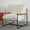 White, variant on Accent Chair, Sherpa Arm Chair for Living Room, Mid Century Modern Accent Chairs, Boucle Reading Bedroom Chair, Teddy Armchair, Wooden Arms Metal Frame