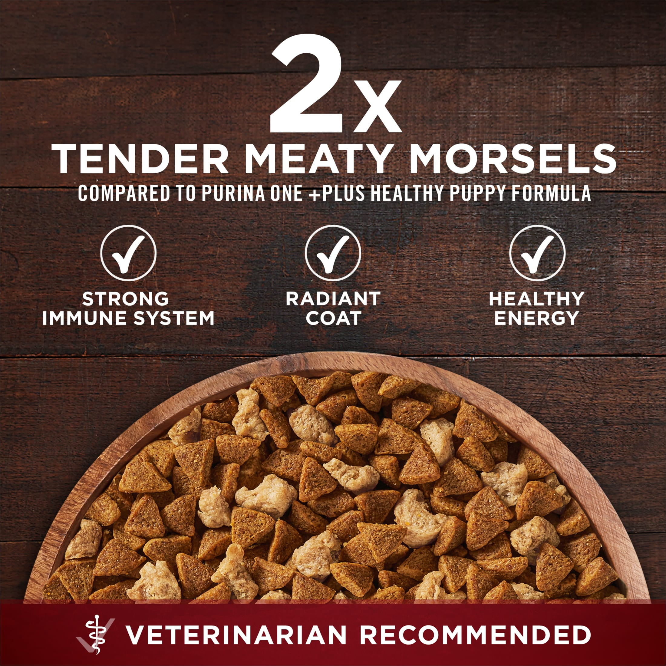 Purina ONE True Instinct with Real Chicken and Duck High Protein Dry Puppy Food Formula Natural with Added Vitamins, Minerals and Nutrients, 15 lb. Bag