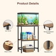 thumbnail image 7 of 5-10 Gallon Fish Tank Stand, Aquarium Stand with 2-Tier Storage Shelves, Heavy-Duty Reptile Terrarium Stand Table for 10 Gallon Standard Model, 21.2" L x 11.8" W x 29.3" H, 7 of 7