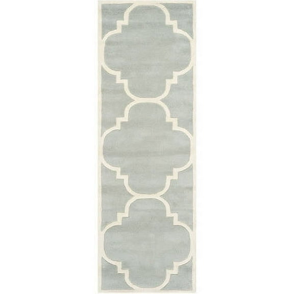 SAFAVIEH Chatham CHT730E Handmade Grey / Ivory Rug