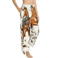 thumbnail image 2 of Balery Cowboy Riding Horse print Women's Pajama Pants,Ultra Lightweight Pjs,Lounge Pant-Small, 2 of 9