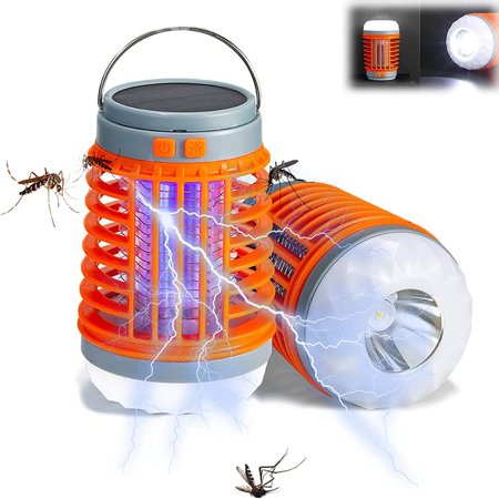 Mosquito Zapper  Electrizap Gets Rid of Mosquitoes  Solar  Buzz Blast Pro  Buzz Blast Pro Mosquito Zapper for Outdoor  Indoor and Camping(2Pcs)